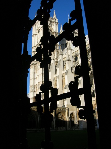 Westminster Abbey, from an archway